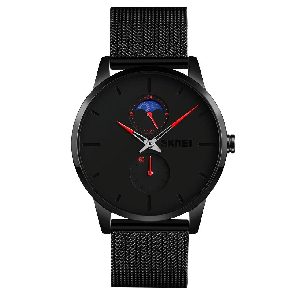 Men Simple Business Sports Watch - Quartz Movement - Red