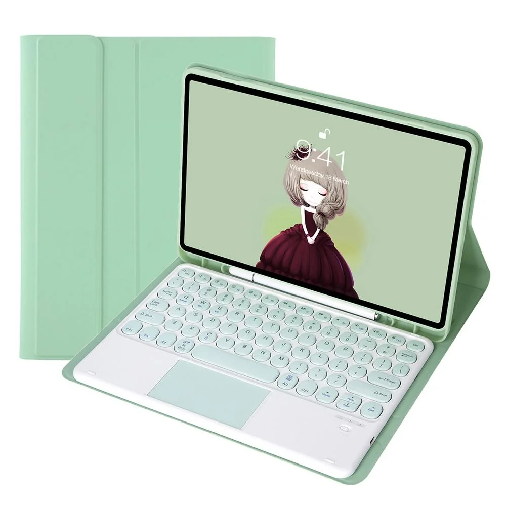 Detachable Bluetooth Keyboard Leather Case For Ipad Pro 11 - Touch Control Skin Texture Candy Colour Black - Eda001493802D