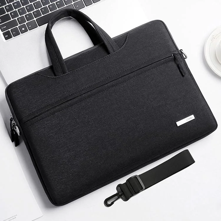 12 Inch Inner Bag with Shoulder Strap for Handbag or Laptop - Black