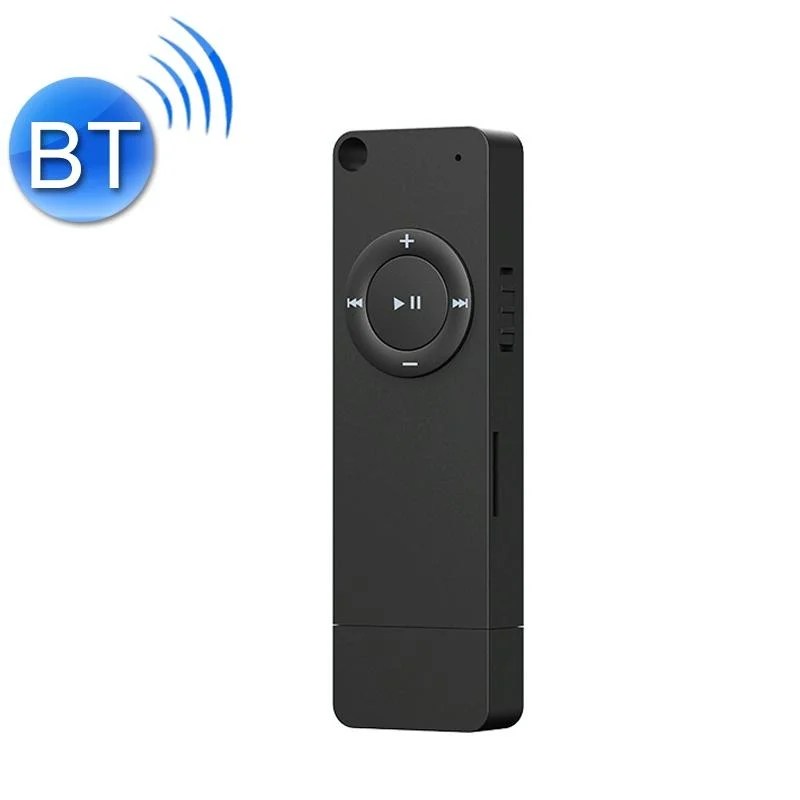 Bluetooth Mp3 Player With U Disk Design 32Gb Memory - Black