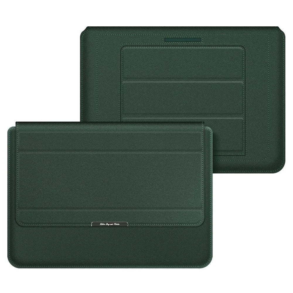 Waterproof 4-In-1 Laptop Holder With Wrist Protection - Fits 13 / 14 Inch - Green