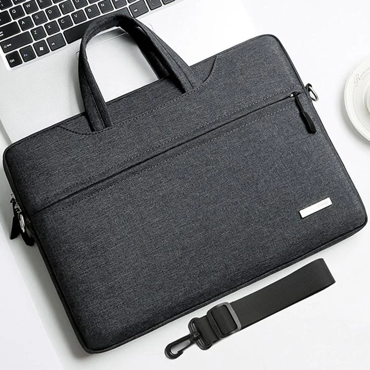 12 Inch Inner Bag with Shoulder Strap for Handbag or Laptop - Dark Grey