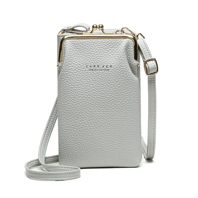 Stylish Pebbled Shoulder Bag For Women - Light Blue