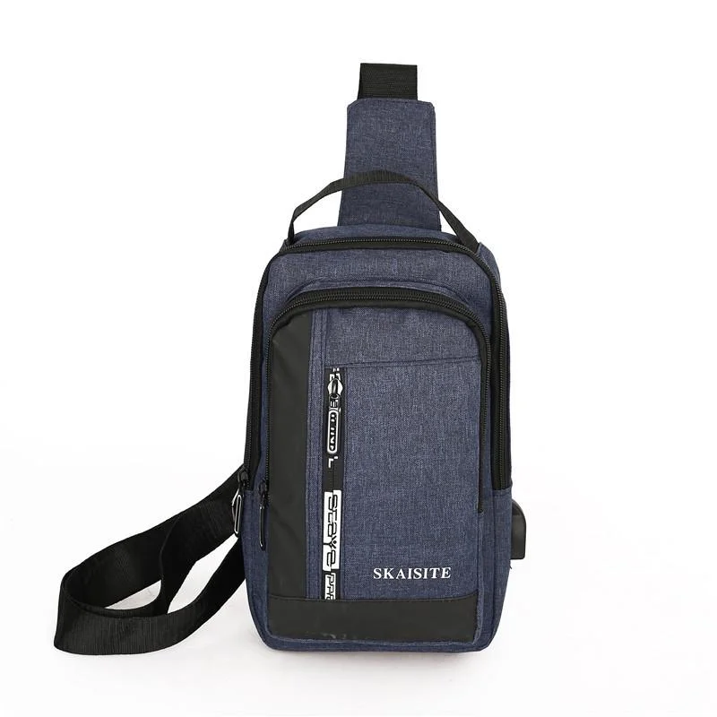 Men Crossbody Bag For Outdoor Sports Leisure - 2-Blue