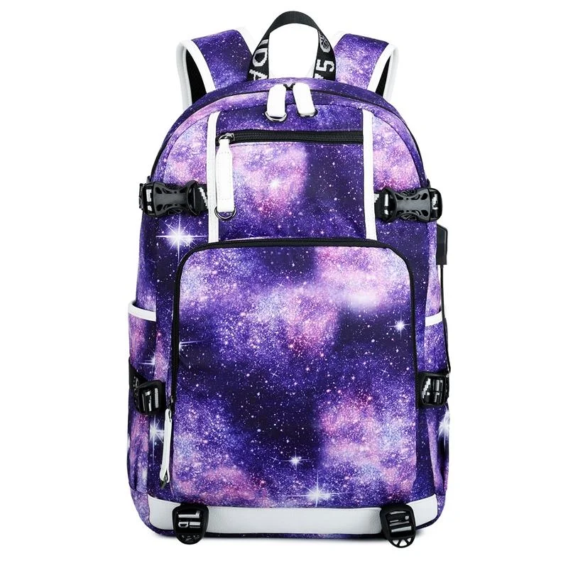 Student Thermal Backpack - Lightweight & Durable - Star Purple