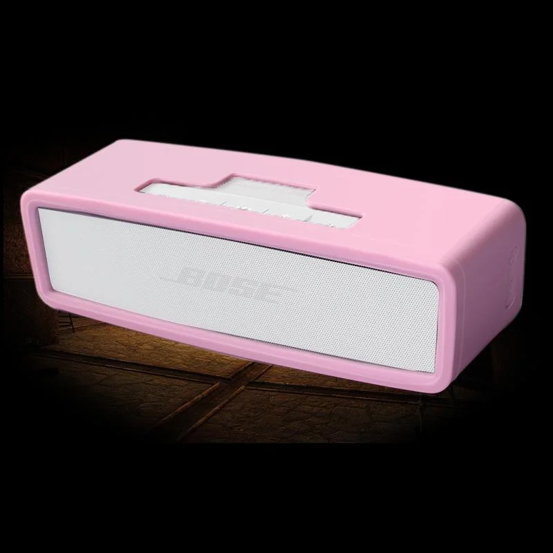 Shockproof Soft Silicone Case for Bose Soundlink Mini 1 / 2 Bluetooth Speaker - Pink