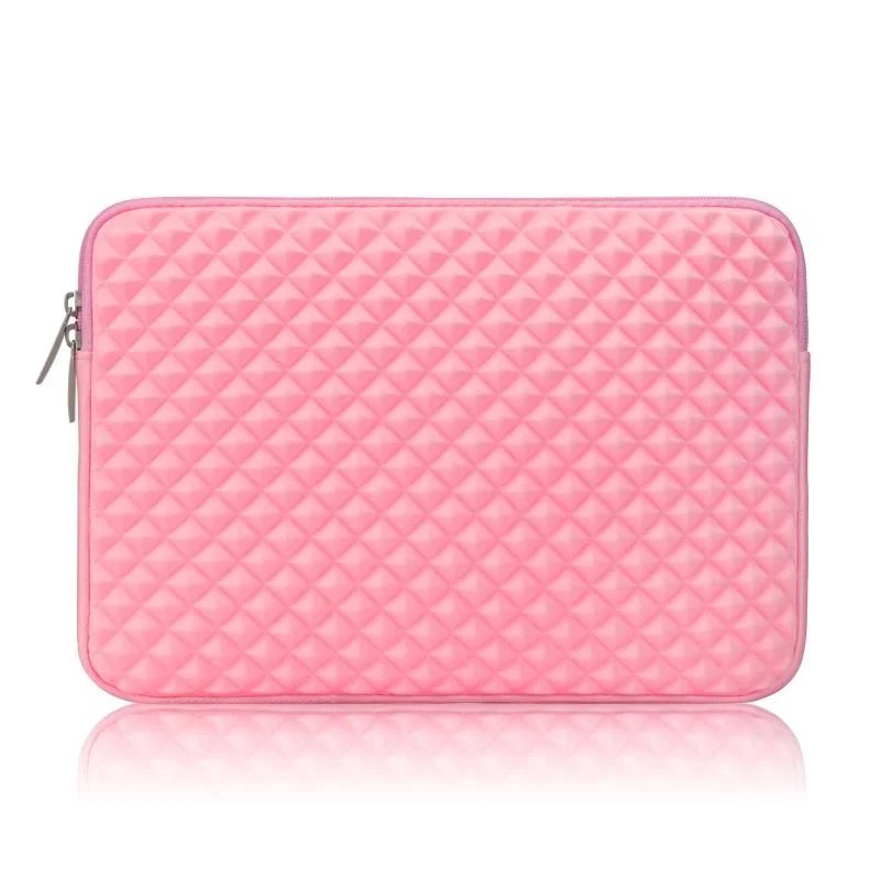Textured Diamond Laptop Sleeve - Pink