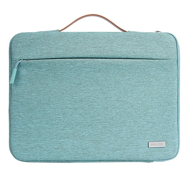 Waterproof Laptop Sleeve Bag With Zipper - Handheld - Green
