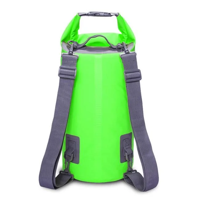 Waterproof Dual Shoulder Strap Dry Bag 50L Capacity - Green