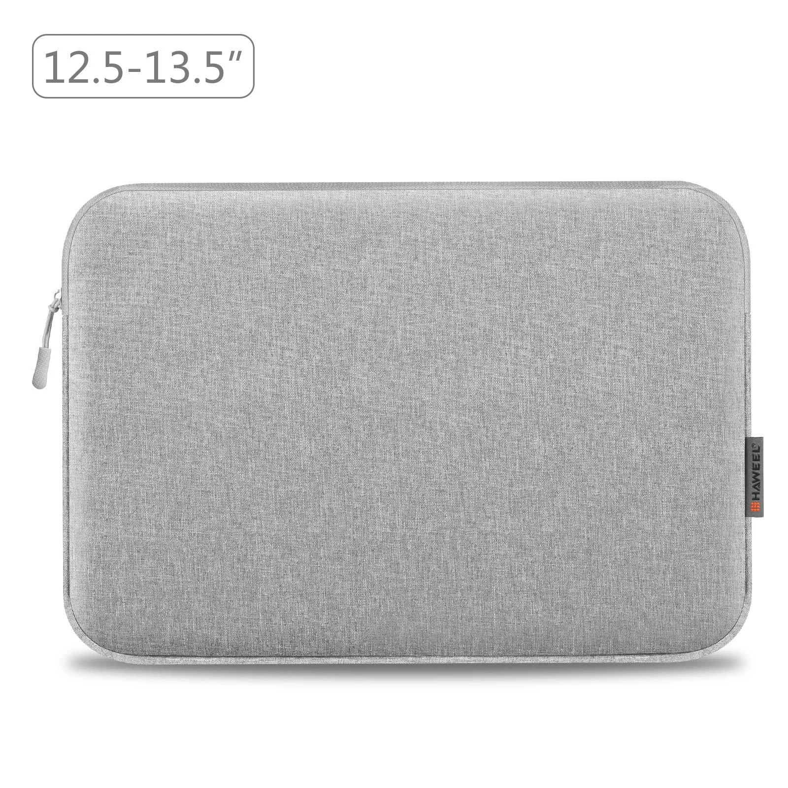 13 Laptop Sleeve Briefcase for 12.5-13.5 Laptops - Zipper Closure - Grey