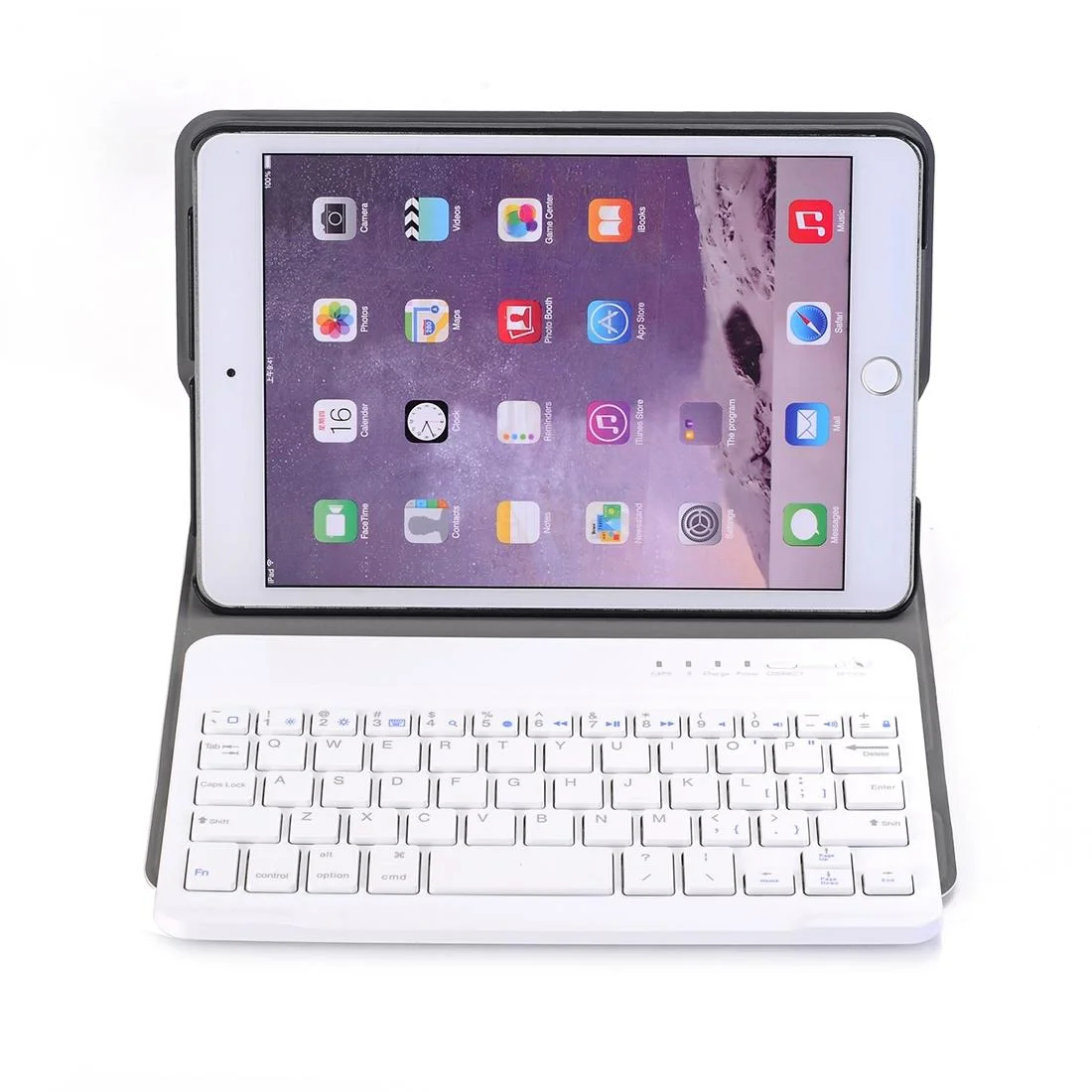 Universal Ultra-Thin Tablet Case With Bluetooth Keyboard For Ipad Mini 3 / 2 / 1 - Horizontal Flip Design - Gold