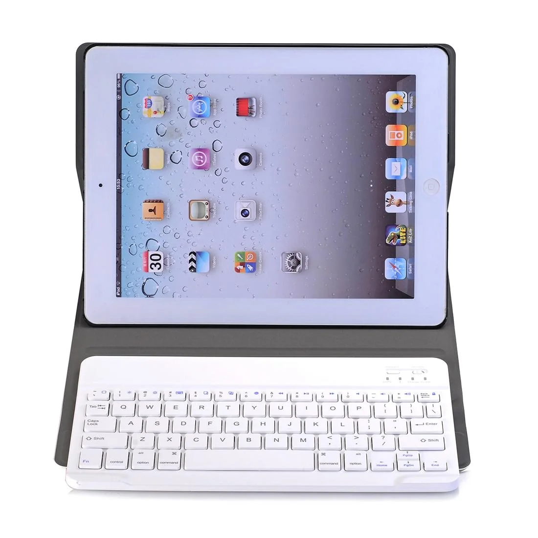 Universal Ultra-Thin Tablet Case With Bluetooth Keyboard For Ipad 4 / 3 / 2 - Horizontal Flip - Gold