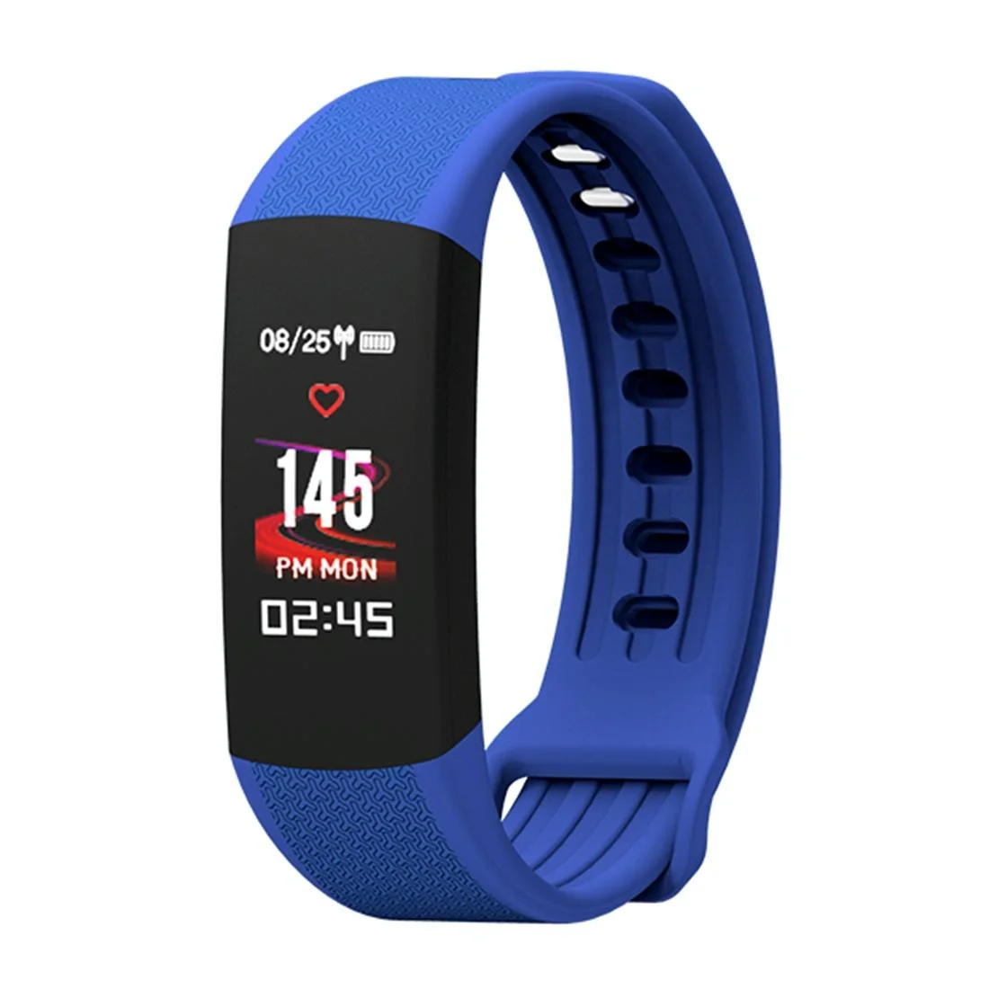Fitness Tracker With Heart Rate Monitor - Tft Display - Blue