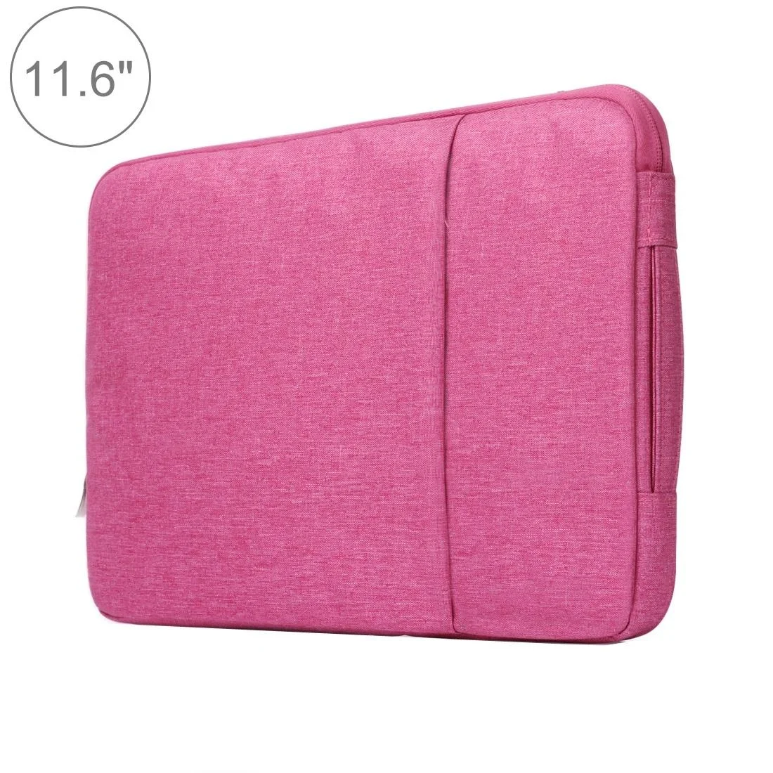 Universal Denim Laptop Case for 11.6 Notebooks - Portable and Stylish - Fits Macbook Air - 32.2x21.8x2cm - Magenta