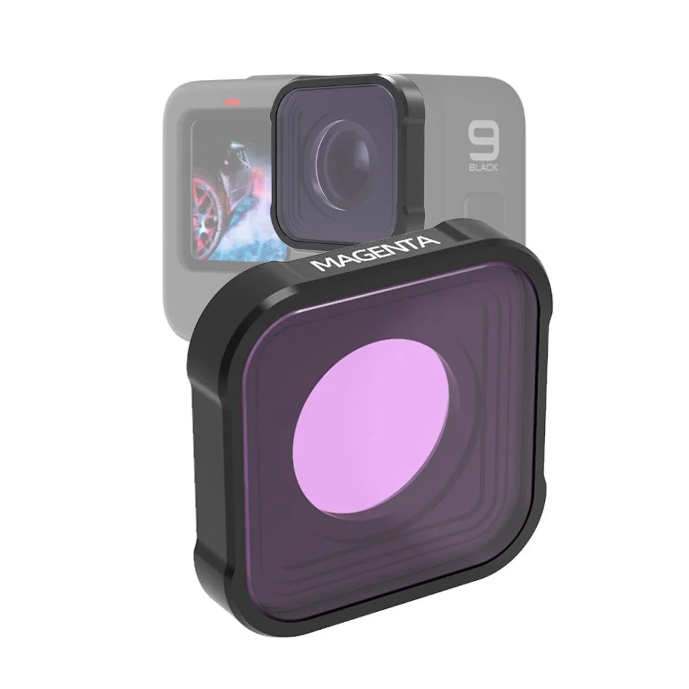 Kb Series Diving Lens Filter for Gopro Hero10 / 9 - Underwater - Magenta