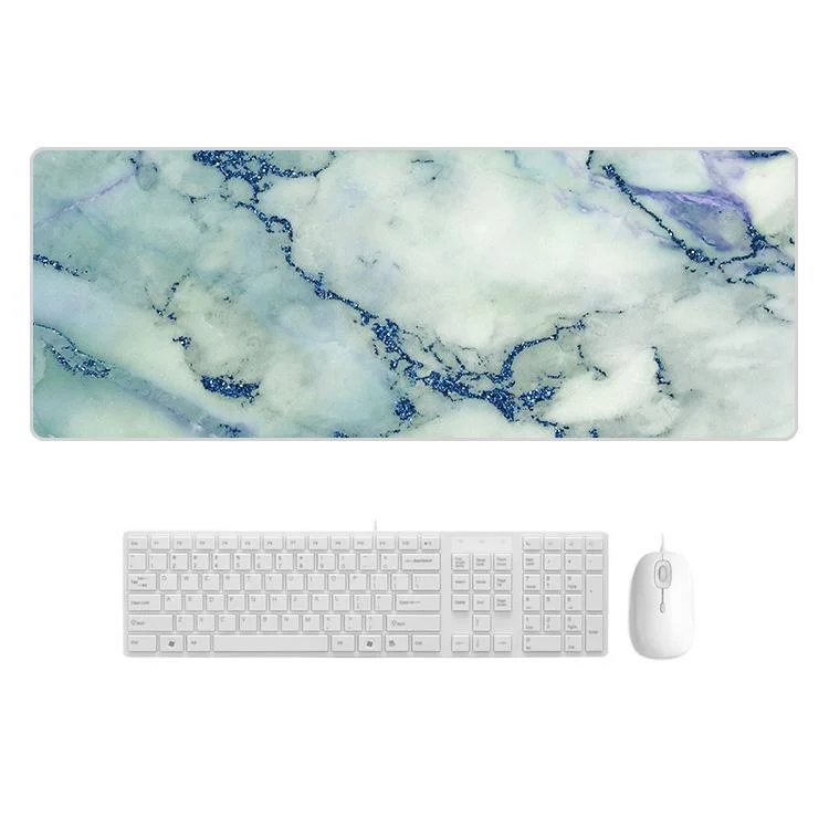 Sturdy Marbled Rubber Mouse Pad - Blue Crystal Marble