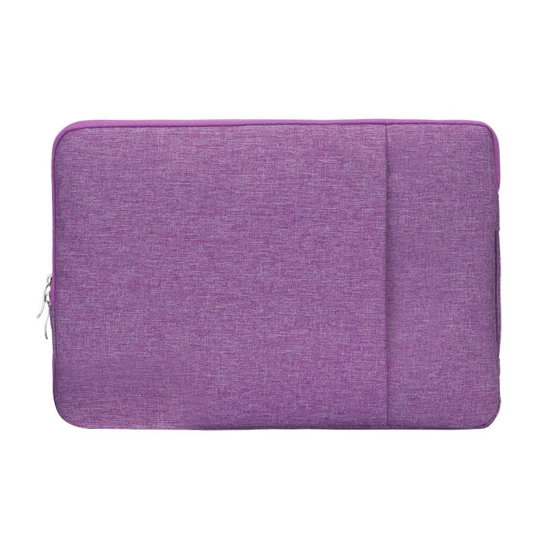 Denim Laptop Liner Bag for Business - Purple