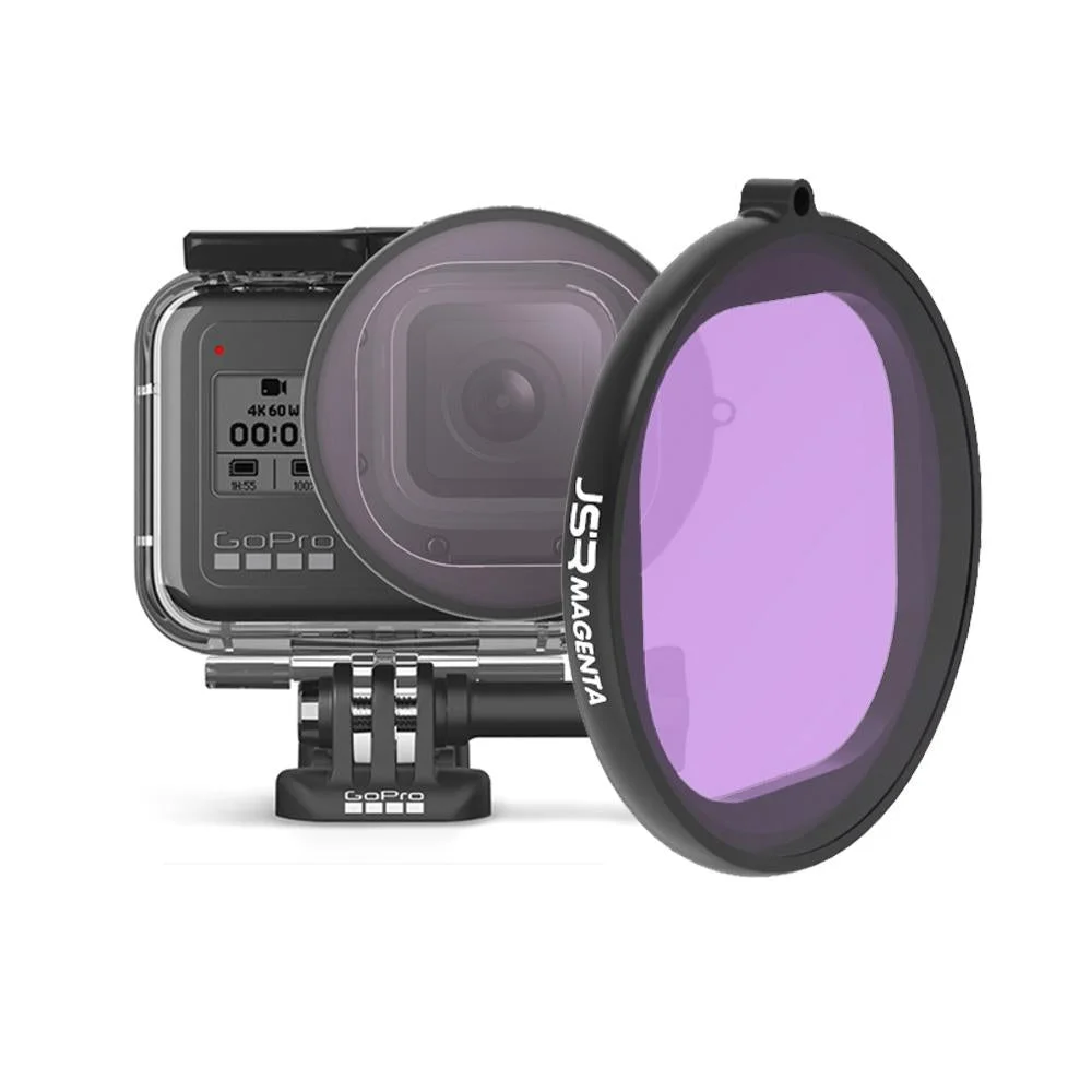 Gopro Hero8 Round Diving Lens Filter - Purple
