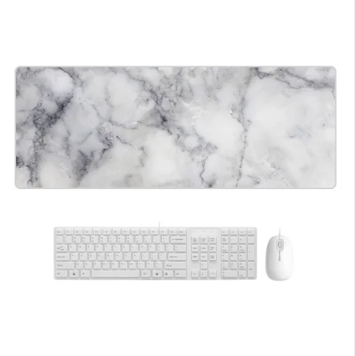 Sturdy Marbled Rubber Mouse Pad - Granite Marble