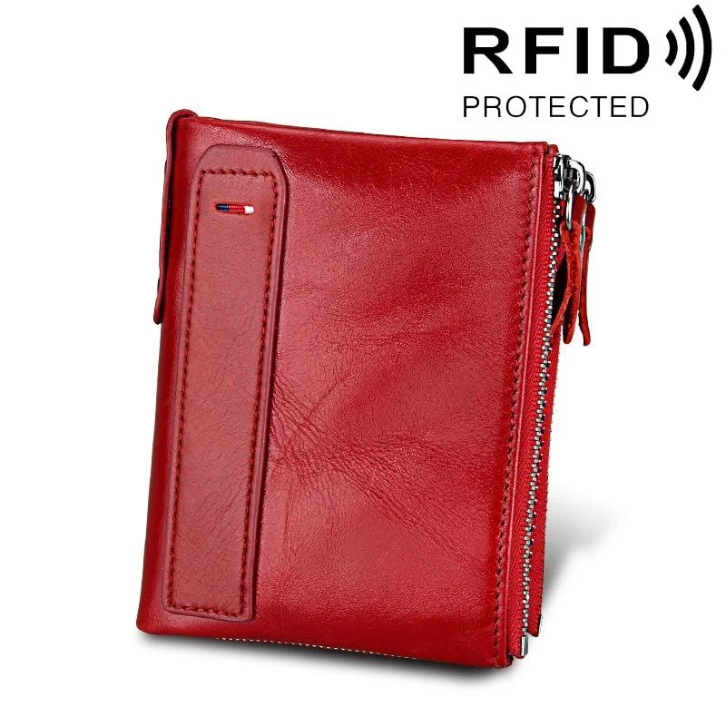 Men Leather Rfid Blocking Card Holder Wallet - 12.1x9.4x2.7cm - Ccb1085R