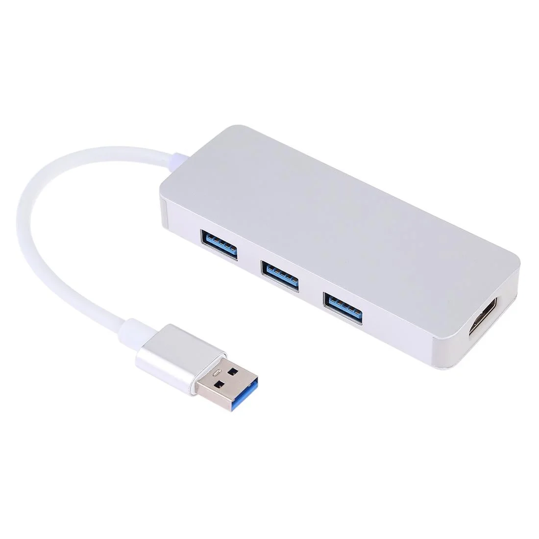3-In-1 Usb 3.0 To Hdmi Adapter Silver