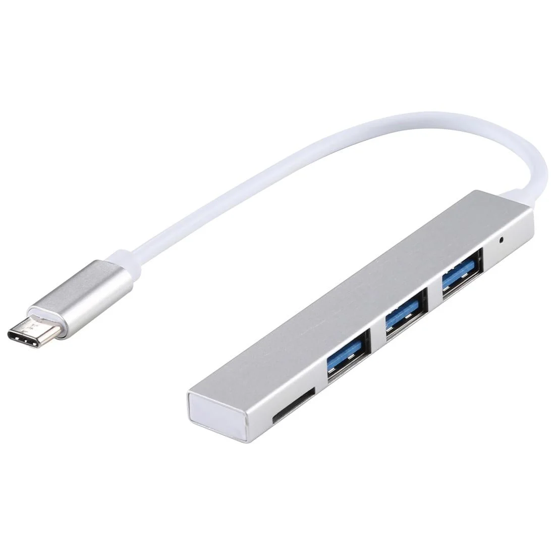 3-Port Usb-C Hub Adapter Silver