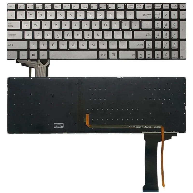 Backlit Keyboard for Asus Gl552 and N552 Series - Silver