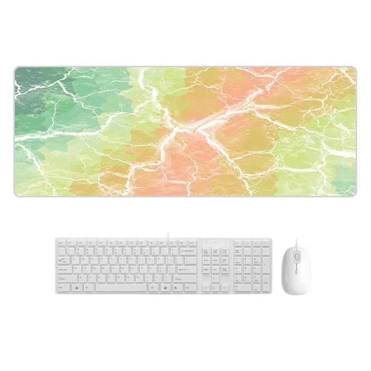 Sturdy Marbled Rubber Mouse Pad - Rainbow Marble