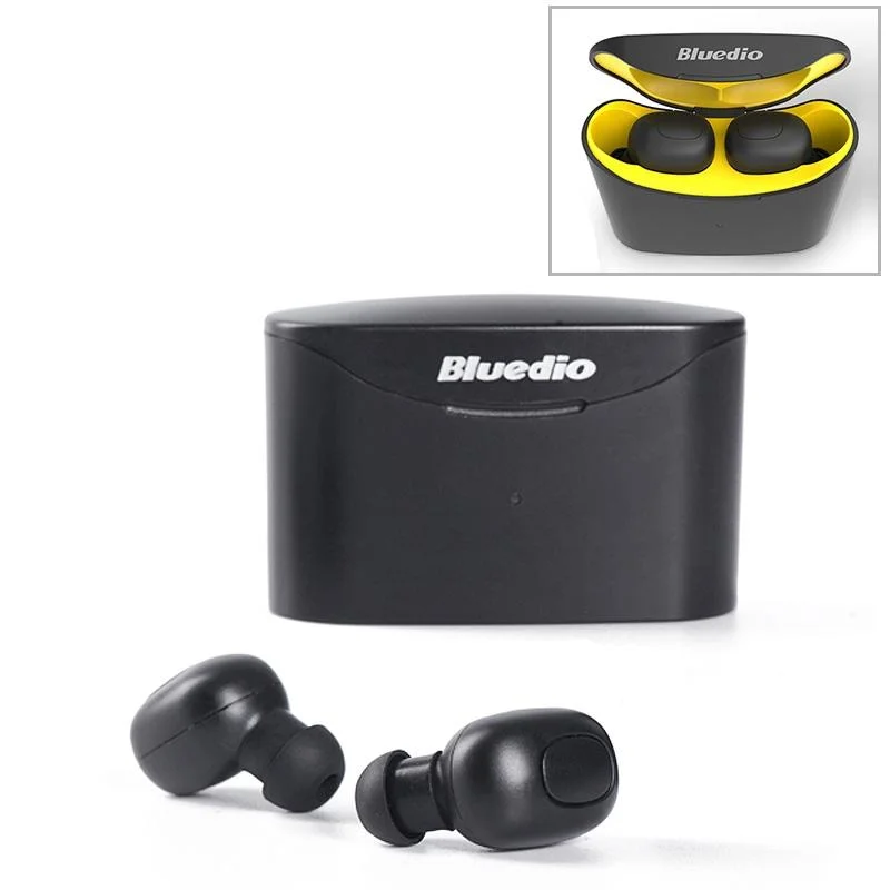Bluetooth 5.0 Wireless Earbuds with Charging Case - Yellow