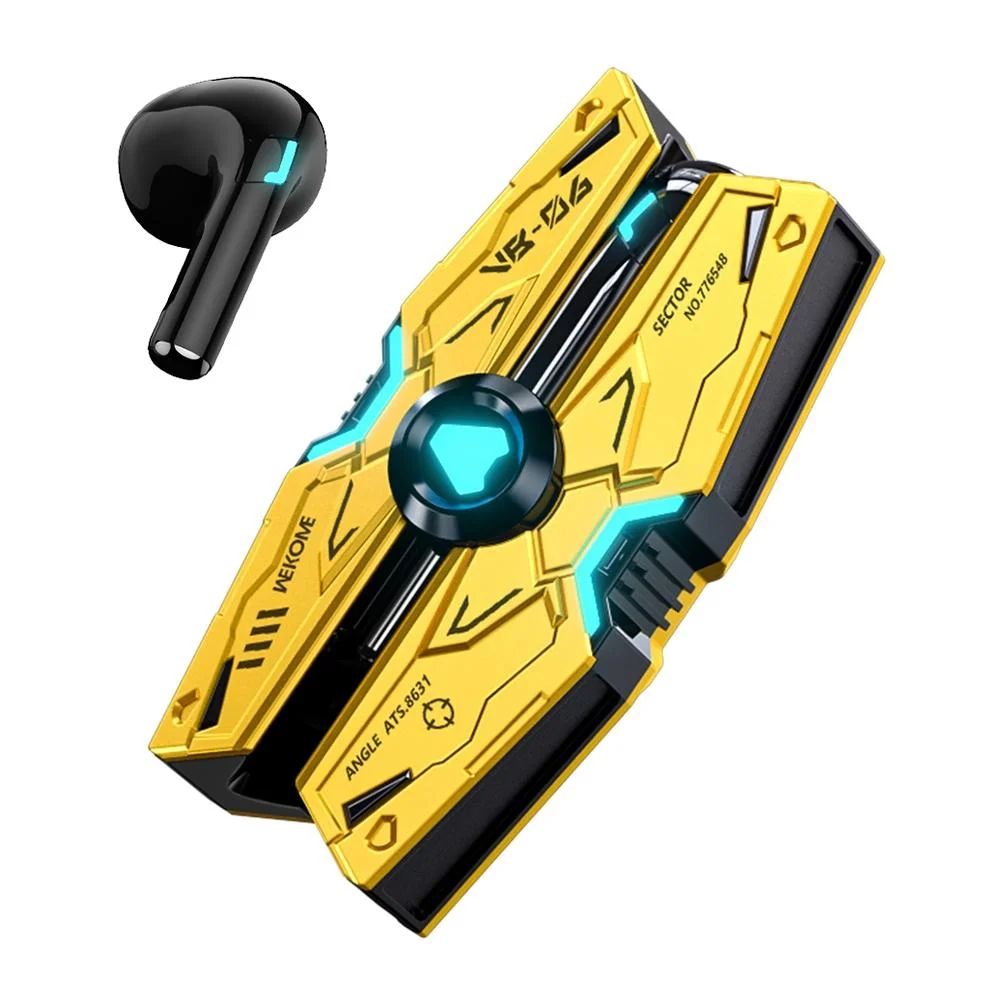 Metal Bluetooth Earphones - Vb06 Mech Series - Yellow