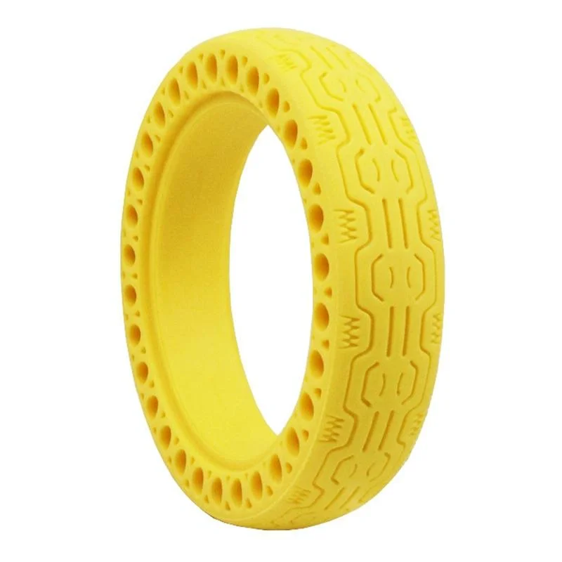 8.5 Electric Scooter Tire for Xiaomi Mijia M365 - Shock-absorbing Honeycomb Design - Yellow