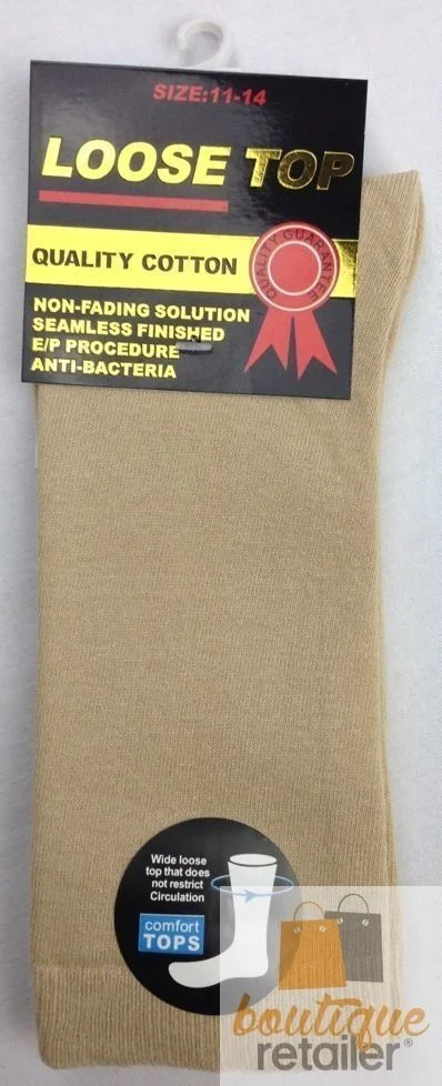 10x Pairs COTTON Rich LOOSE TOP SOCKS Medical Circulation Diabetic Comfort BULK - -