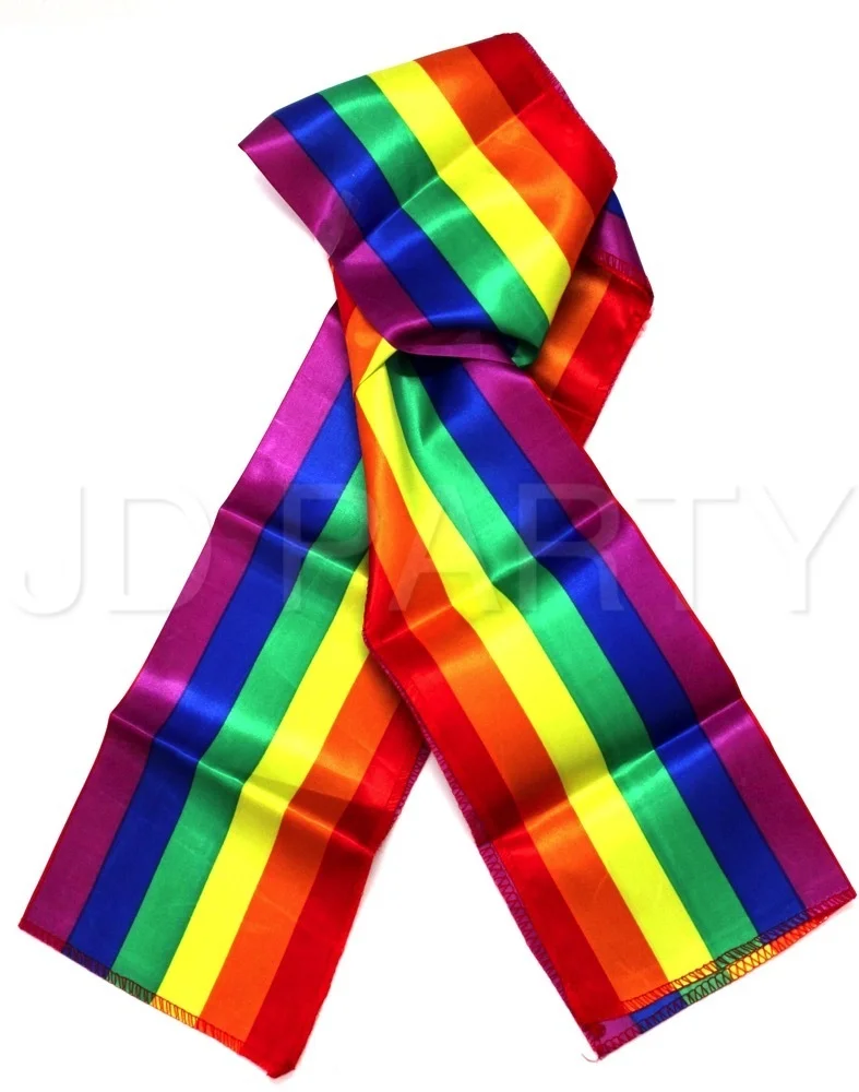 GAY PRIDE RAINBOW SCARF Wrap Holiday Parade Gift Lesbian LGBT