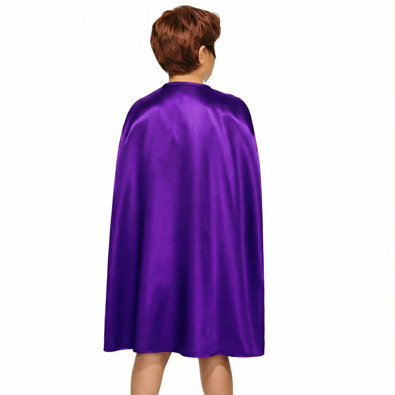 MEDIUM CAPE Kids Childrens Party Costume Vampire Halloween Coat School Team - Purple