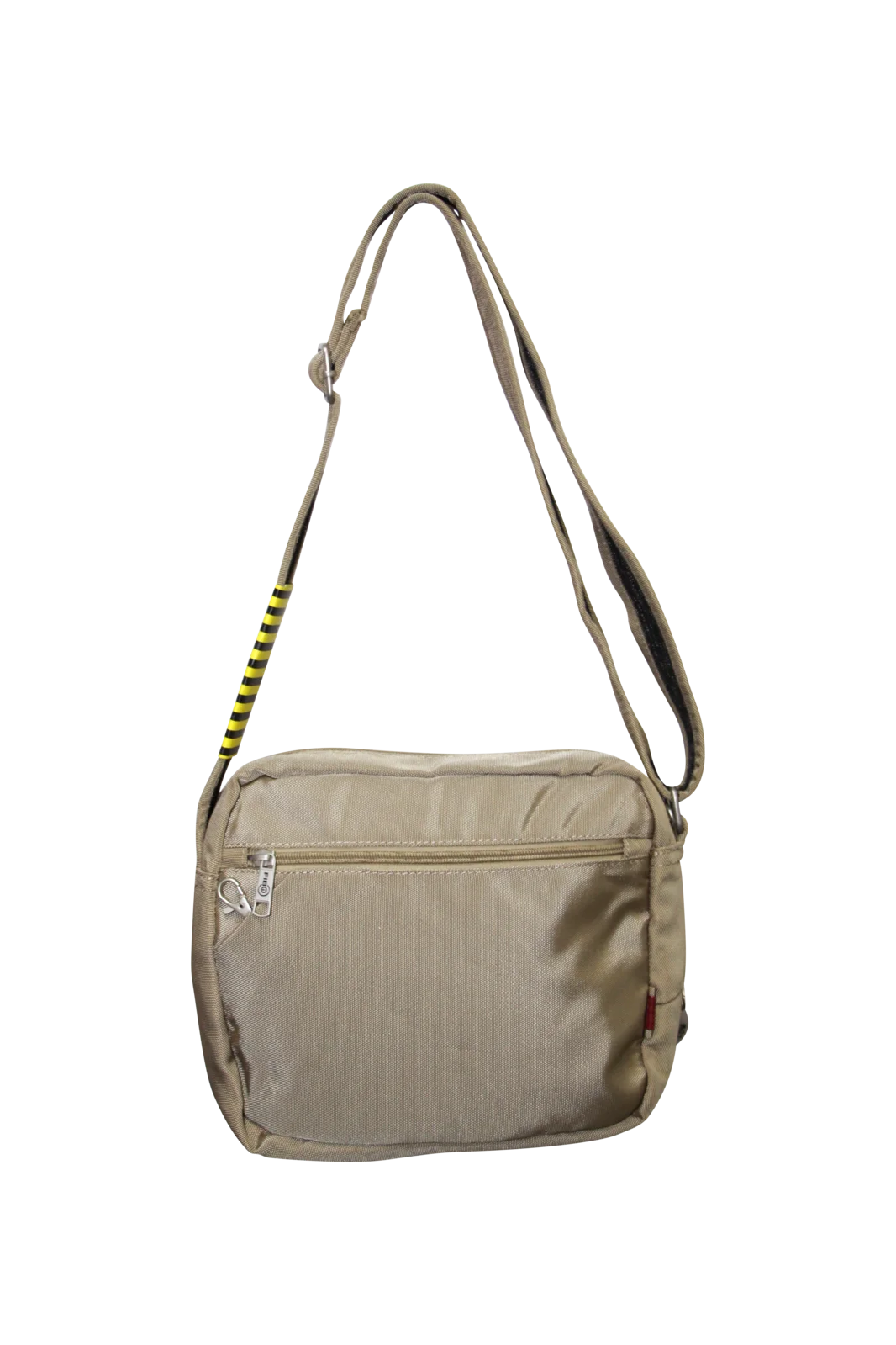 FIB Mens Crossbody Shoulder Bag Travel Satchel Adjustable Strap - Sand