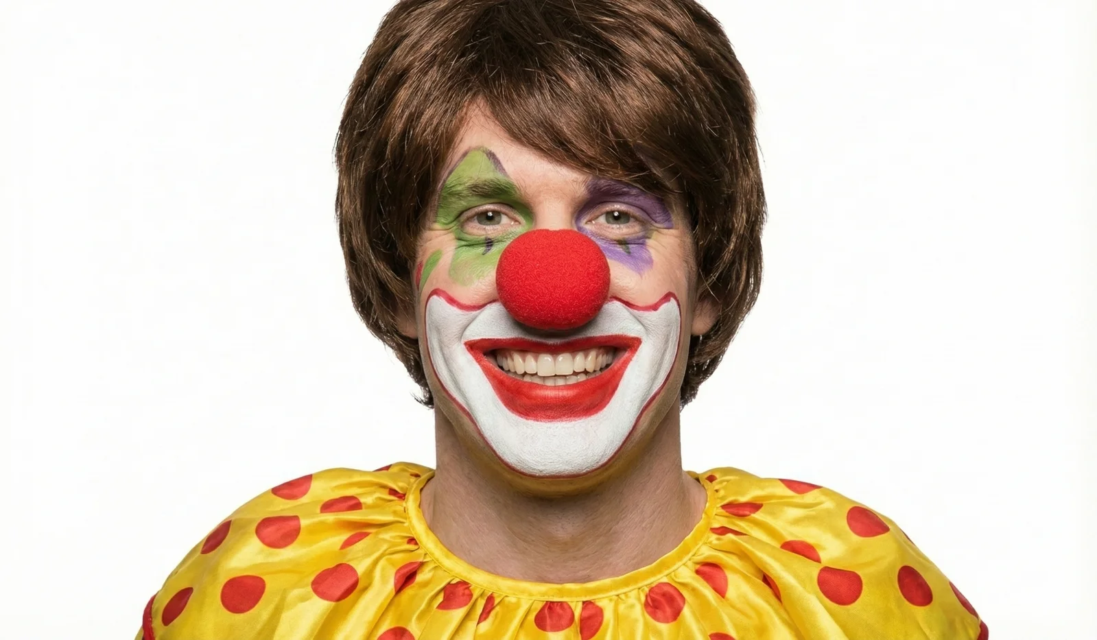 Soft CLOWN NOSE Costume Circus Halloween Spongy Fancy Fun Silly in Red