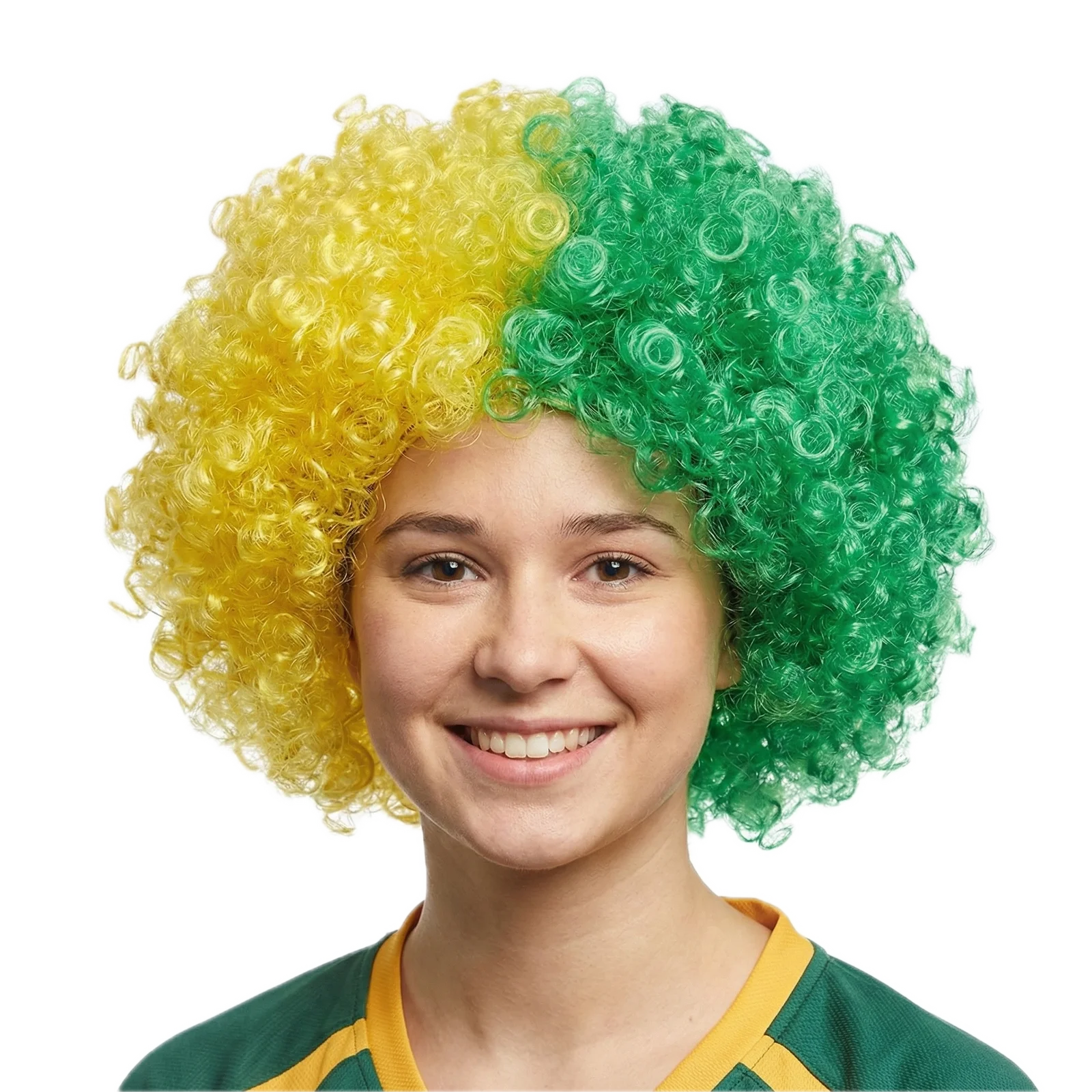 DELUXE AUSSIE AFRO WIG Costume Party Fancy Curly Hair Disco Dress Australia Day