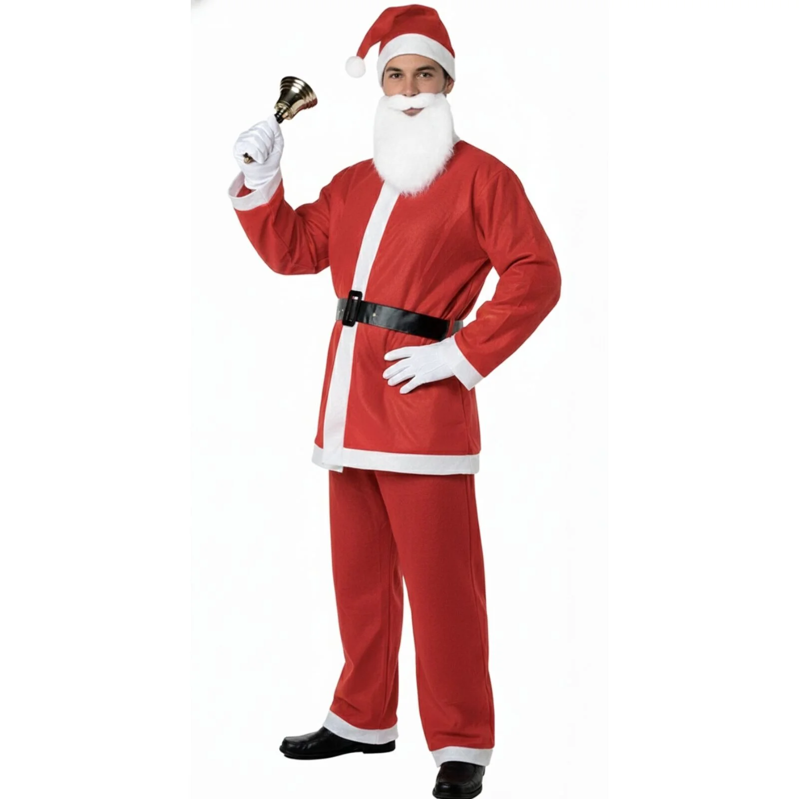ADULT SANTA CLAUS COSTUME Suit Father Xmas Party Outfit Father Christmas