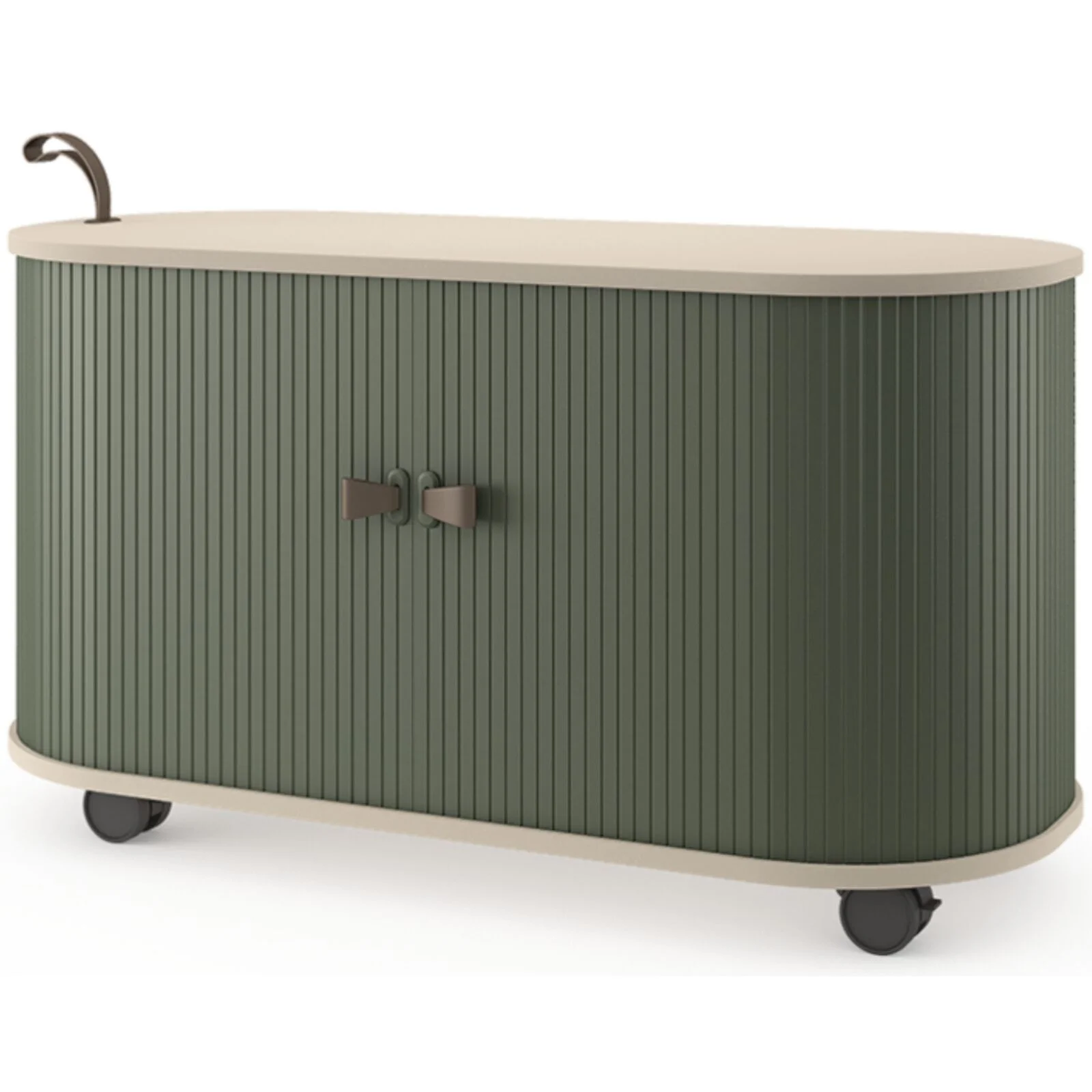 UFOU Fitin Rollin Mobile Roller Shutter Cabinet - Storage with Adjustable Shelves & Wheels