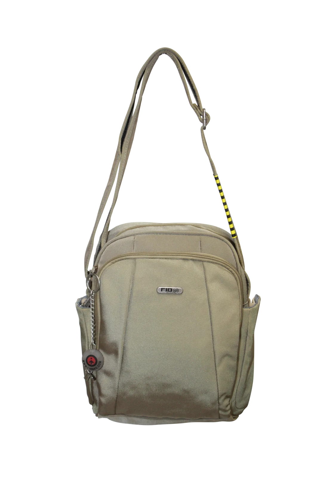 FIB Mens Tablet Crossover Travel Wallet Crossbody Shoulder Bag - Sand