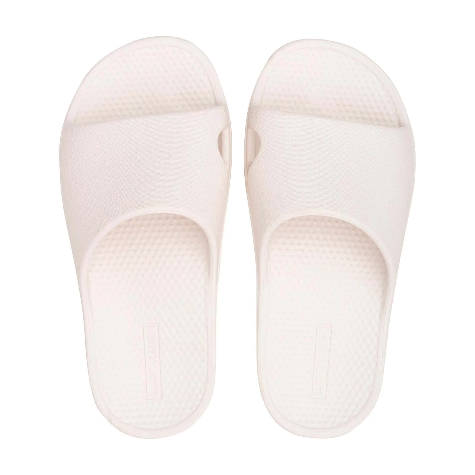 Archline Rebound Orthotic Slides Flip Flop Thongs Slip On Arch Support - White - Euro 37