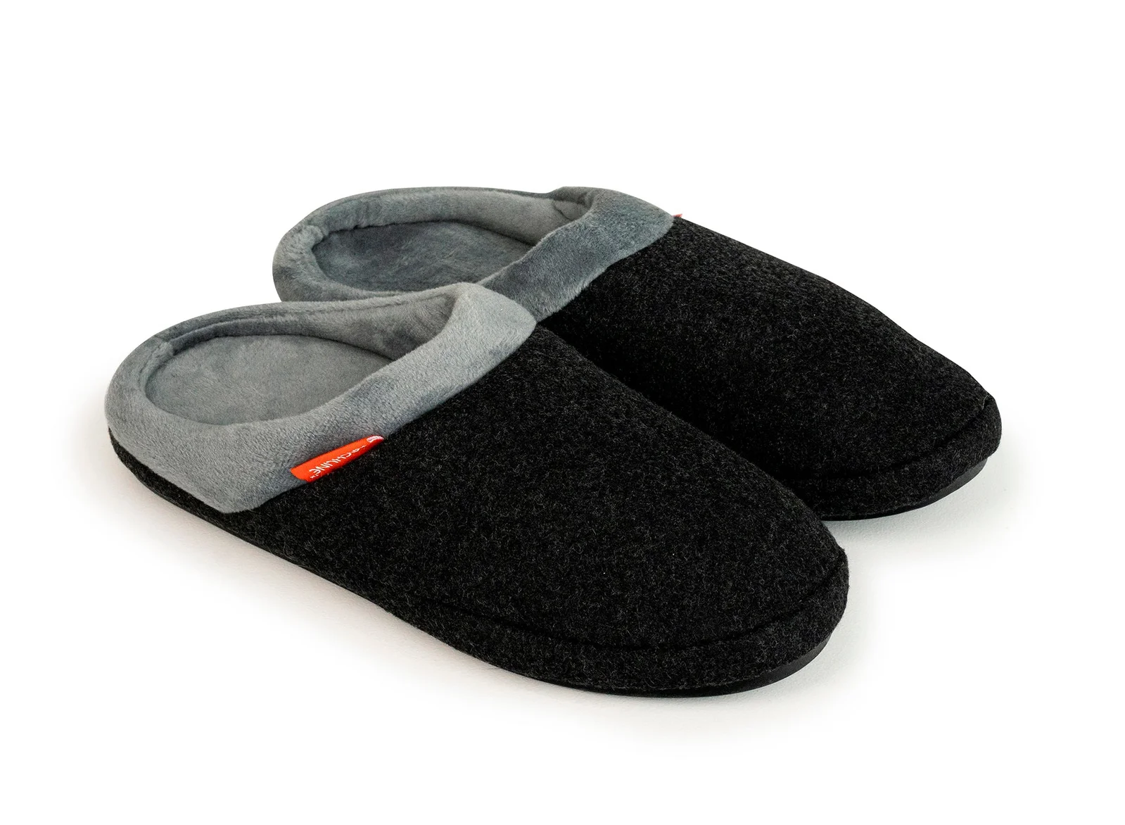ARCHLINE Orthotic Slippers Slip On Arch Scuffs Orthopedic Moccasins in Charcoal Marle - EUR 41