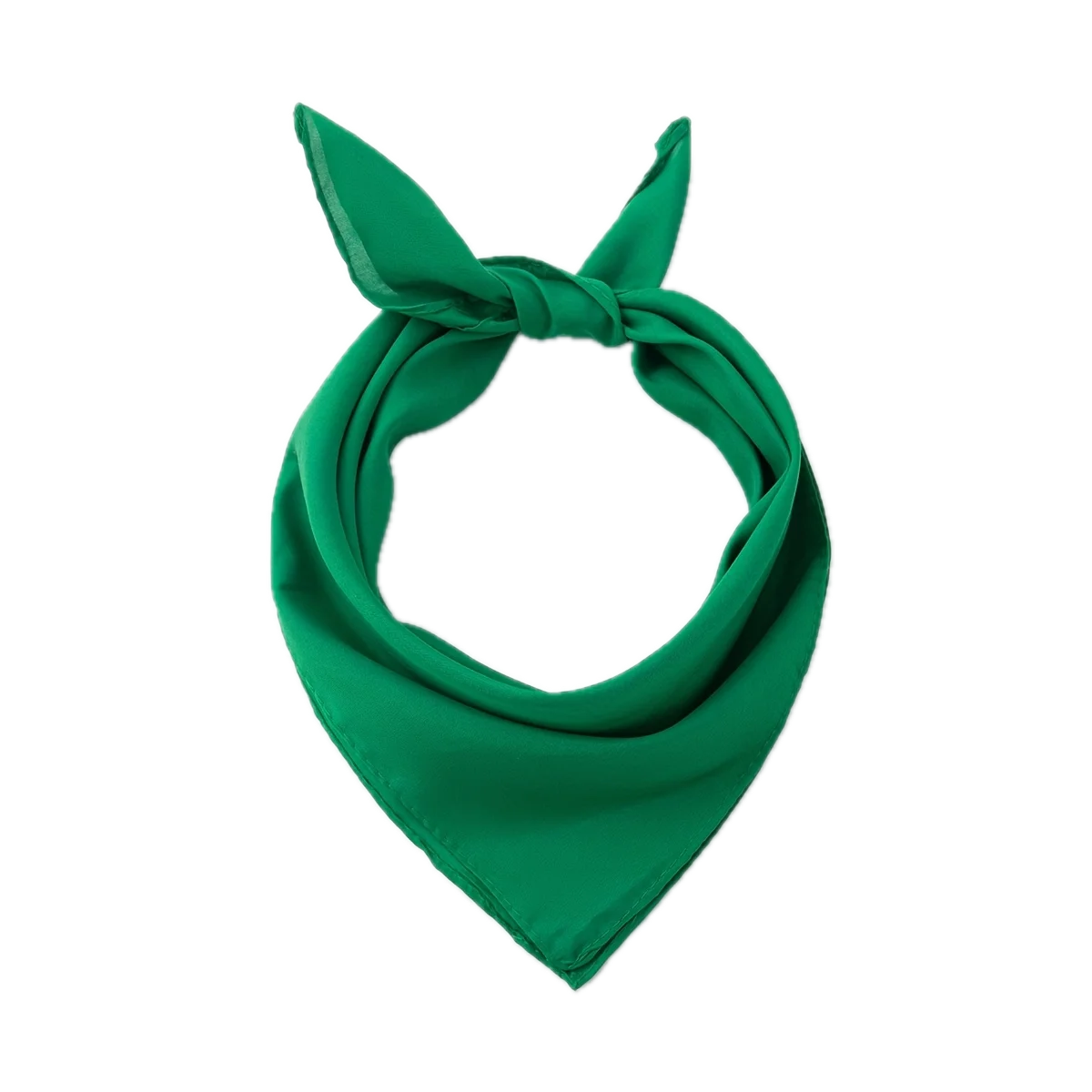 Plain Bandana 100% COTTON Head Wrap Durag Bandanna Summer Biker Scarf Mask - Green