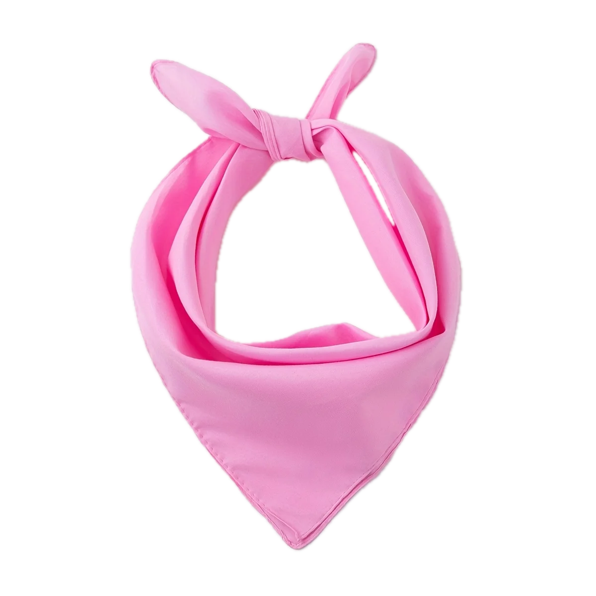 Plain Bandana 100% COTTON Head Wrap Durag Bandanna Summer Biker Scarf Mask - Light Pink