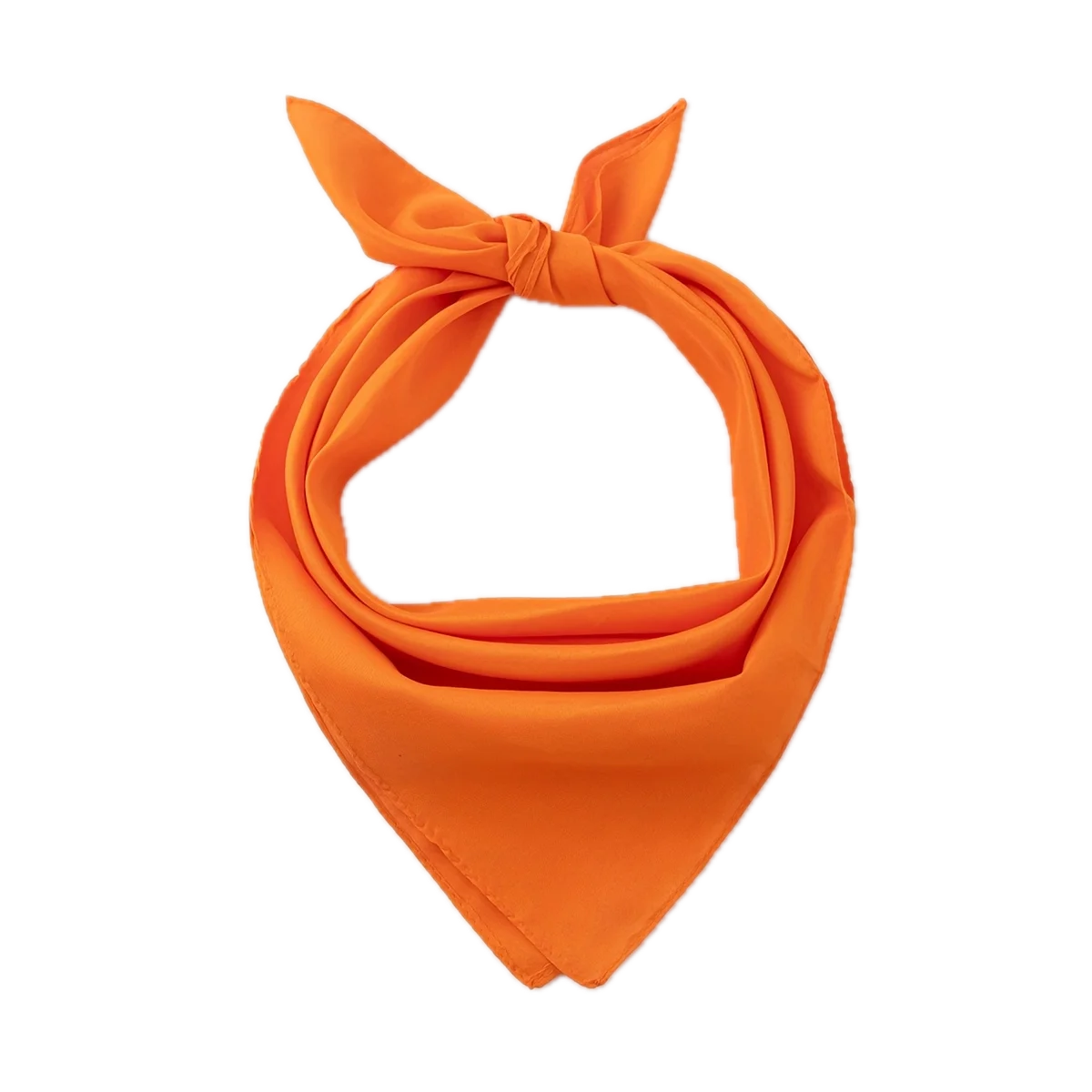 Plain Bandana 100% COTTON Head Wrap Durag Bandanna Summer Biker Scarf Mask - Orange