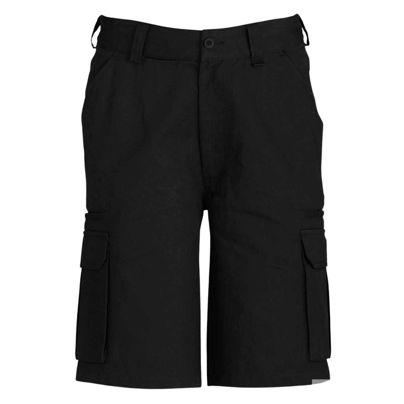 Mens CARGO SHORTS All Sizes 100% COTTON Drill Heavy Work Tradie Military - Black - 102""