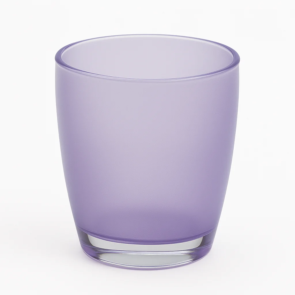 Bathroom Toothbrush Holder Caddy Storage Organizer Oval Tumbler Cup in Purple