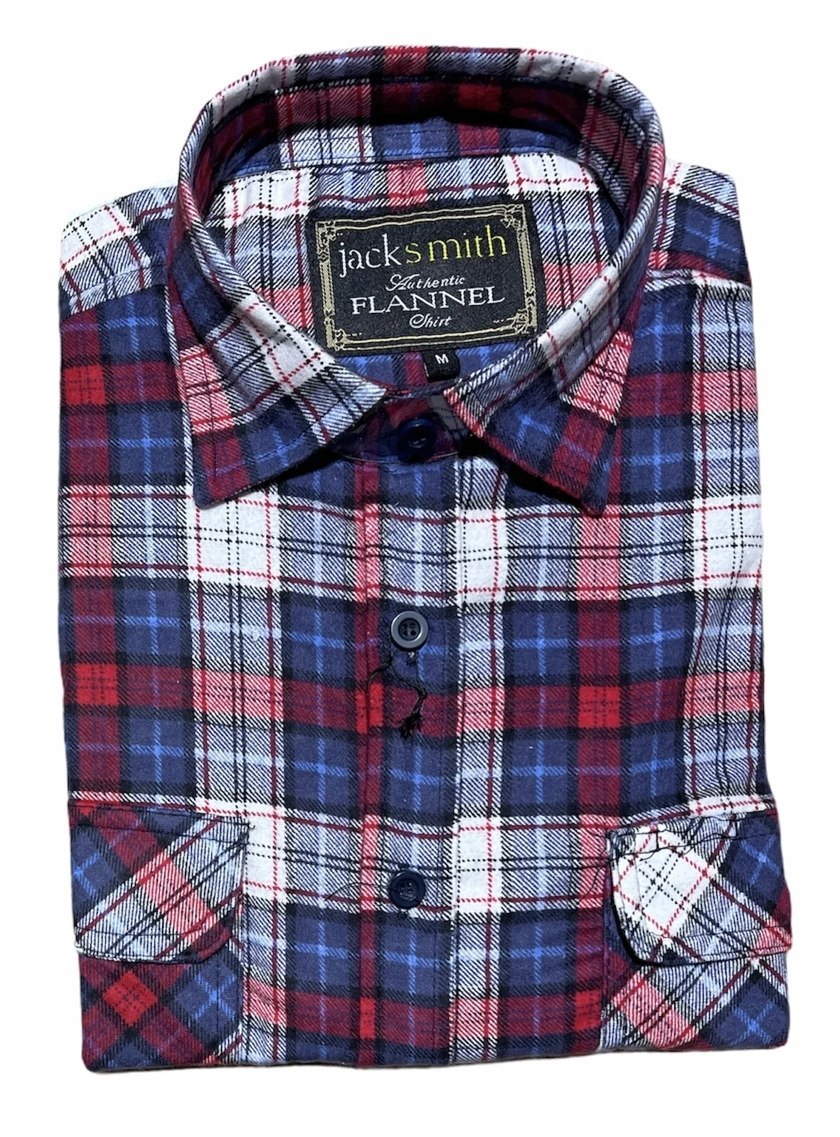 Mens Flannelette Long Sleeve Pullover Shirt 100% Cotton Flannel - Half Placket - 3XL