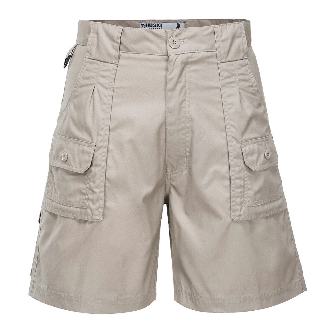 HUSKI Mens Cargo Shorts Work Casual Workwear - Bone - 2XL (102cm Waist)