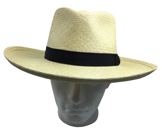 STRAW PANAMA CUENCA HAT Sun Beach Golf Cap Summer Hand Woven Made in USA K4A - Small (6 3/4 - 6 7/8)